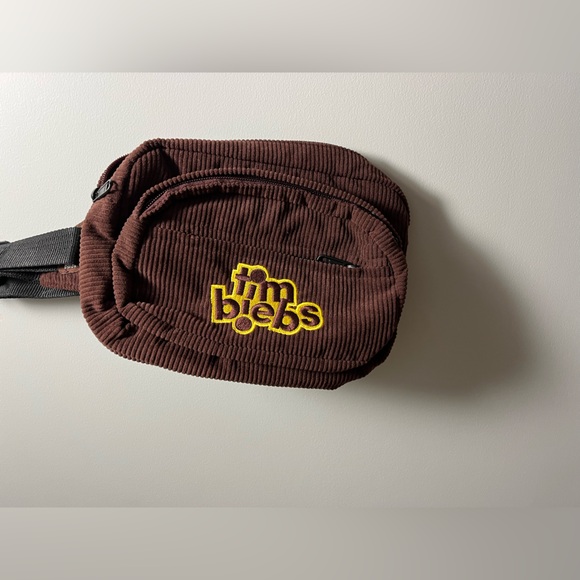 Justin Bieber Brown Belt Bag with Yellow Logo - Picture 2 of 2